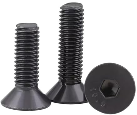 YAKUFAST BSW 1/4 1/8 3/16 5/32 5/16 3/8 Grad 10.9 Schwarzer Stahl Britischer Standard Sechskant Innensechskant Senkkopf Flachkopfschraube Bolzen(1/4,5I32-32(5pcs))