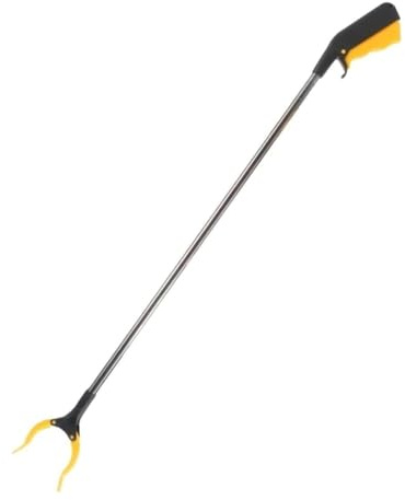 YUNFANOZ Outils de Ramassage, Pince Ramasse Objet, Outil de préhension Multifonctionnel, bâton de ramassage léger, for Atteindre Le Dessous(Black+Yellow)