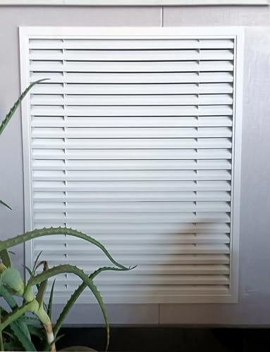 Cubierta de ventilación extractora de aleación de aluminio, cubiertas de ventilación con rejillas for baño, hogar, cocina, techo y paredes exteriores(27.6x19.7in (70x50cm))
