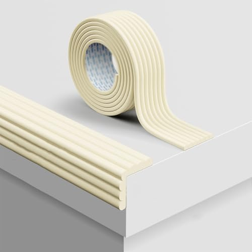 Bettkantenschutz for Möbel, Kantenschutz Schaumstoff aus NBR-Gummi, Kantenschutz Selbstklebend for Tische, Möbel und Schreibtische(2m/6.56ft)
