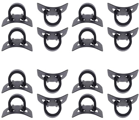 VANZACK 16Pcs Bike Cable Holder Clips Plastic C-Clips Bicycle Brake and Shift Cable Housing Fixing Clamps for Mountain and Road Bikes for Organized Brake Lines
