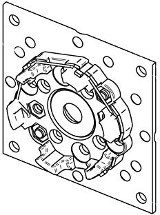Elero Motorlager für VEKA-Variant Elemente | für RevoLine M & RevoLine L Antriebe