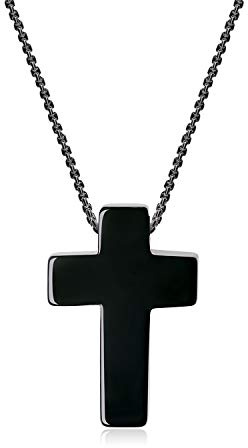 COAI Halskette mit Kreuz Anhänger aus Edelstein