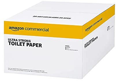 AmazonCommercial FSC Certified 2-Ply White Ultra Strong Toilet Paper, Septic Safe, 286 Sheets per Roll - 36 Rolls