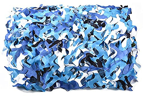 ZHANGQINGXIU Shade Cloth Breathable Outdoor Sunscreen Camouflage Shade Sail Fence Privacy Screen Mesh Net for Yard Driveway Balcony Garden Railing Canopy, 52 Size (Color : Blue, Size : 10x10m)