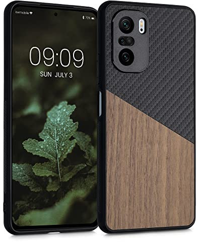 kwmobile Hülle kompatibel mit Xiaomi Mi 11i / Poco F3 - Handyhülle - Handy Schutzhülle - Smartphone Cover - Dunkelbraun