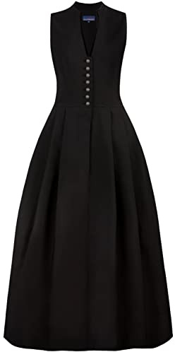 Stockerpoint Dirndl Akina klänning för kvinnor, svart, 38