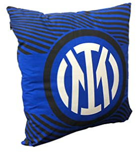Inter F.C Cuscino Arredo | Cotone | Sfoderabile | Made In Italy | 40x40 | Prodotto Ufficiale