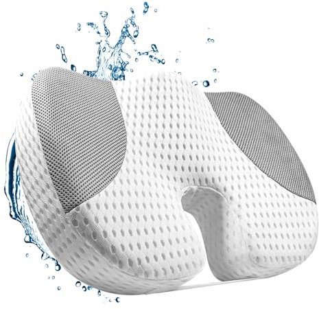 Idle Hippo Hot Tub Booster Seat, 4D Air Mesh Weighted Hot Tub Pillow with Powerful Non-Slip Suction Cups, Ergonomic Booster Cushion, Quick Dry Spa Pillow Hot Tub Accessories for Adults Indoor Outdoor