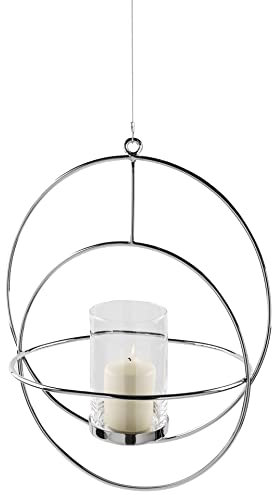 Lua, Teelichthalter inklusive Glaszylinder, hängend, von Fink, Höhe 53cm Lua, Teelichthalter hängend