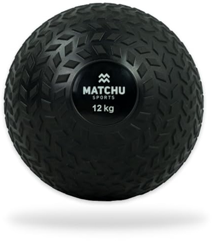 Matchu – Slam Ball - Erhältlich in 3,6,9 und 12 KG - Extra Grip - Wasserdicht - Robustes Design – Schwarz