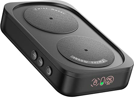 STARSIKI Mechanischer Mouse Jiggler mit Intervall-Timer, Schwarz | Leiser mechanischer Mausbeweger mit Intervall-Timer; der optische Sensor muss nicht präzise ausgerichtet werden.