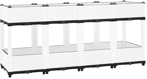 vidaXL Upphöjd odlingslåda 160x40x71 cm polypropen