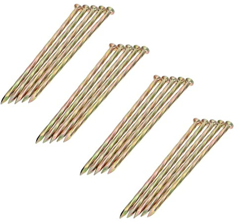 SUPVOX 20pièces Clou de Bardage à Pointe de Piquet pour Bordure de Pavés et Gazon Artificiel Ancrage