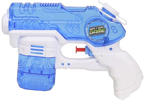 BLUE SKY - Pistola ad Acqua - Gioco all'Aperto - 044615 - Colore Casuale - Plastica - 19 cm - Giocattolo per Bambini - Gioco da Spiaggia - Piscina - Innaffiare - Giardino - Giocattolo Estivo - 3 anni