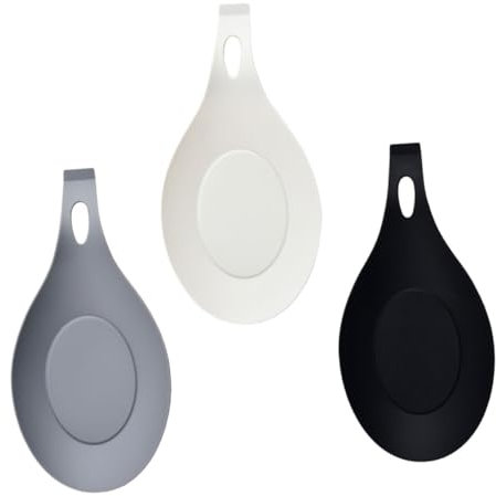 Alipis 3piezas Tapete para Cucharas De Silicona Grueso Fácil De Limpiar para Cocina Soporte para Utensilios para Estufa