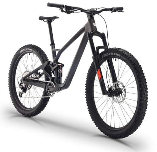 SAVADECK Carbon Fiber Soft Tail Mountain Bike All Terrain Suspension Off-Road Fox Front Fork and Adult Racing, Firepower Orange-M6100-12 Speed (Gray, 29 * 19)