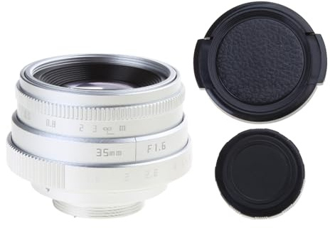 Grand objectif d'appareil photo 35 mm F1.6 C-Mount CCTV Lentille de remplacement pour M4/3 Mount Adapter DSLR Film