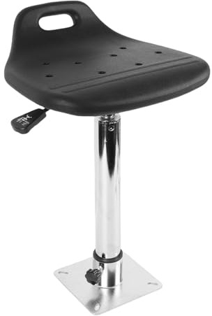 Oreilet Bootssitze -Sockel mit Bootssitz, 400 Bis 500 Mm Einstellbare Höhe aus Edelstahl Marine Liftbares Halterung mit Sitz für Yacht, 360 ° Dreh-, Abnehmbar, Kapitänsstuhl