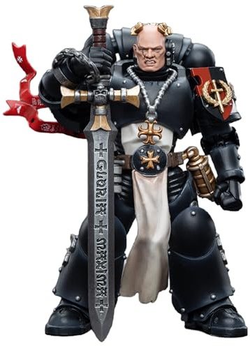 TOYVERSE JOYTOY 1/18 Warhammer 40,000 actionfigur, Black Templars Emperor's Champion Bayard's Revenge, Mobila leder, karaktärsmodell, 15+