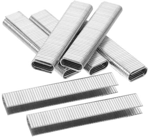 NAMOARLY Grapas de Acero al Carbono en Forma Carpintería Profesional, Compatibles Grapadoras Neumáticas y Diseñadas para Reducir Doblado, Paquete de 1000 Unidades