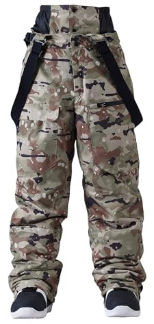 Generisch 2026 Pantalones cargo para esquí, snowboard, actividades de invierno al aire libre, resistentes al viento, aislados, protección contra el frío, Ce1, L