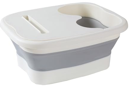 Pediluvio Bacinella Ergonomica Portatile | Vasca per Pedicure Casa Campeggio Pedicure Atleta Recupero Post-Allenamento Viaggio Relax Stress E Muscolare Spa Interno