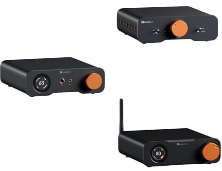Fosi Audio Ampli Casque DAC ZH3, Préamplificateur Entièrement Symétrique et Amplificateur Stéréo Symétrique ZA3 Composant Audio Domestique Mini Amplificateur Mono et Préampli DAC de Bureau ZD3