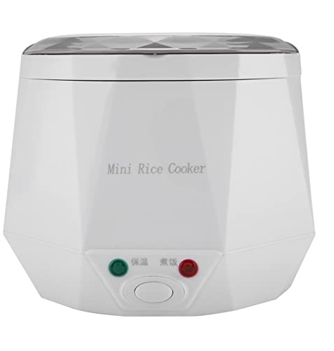 ACOGEDO Olla Arrocera Eléctrica Multifuncional Portátil, 24V, 140W, Comida para Camiones, para el Hogar y los Viajes (WHITE)
