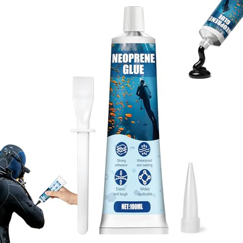XINGHUO Neopren Lim 100 ml Reparativ lim för neoprenvåtdräkter, reparationssats för neopren, elastisk, vattentät, för att reparera hål och rivningar på västar och