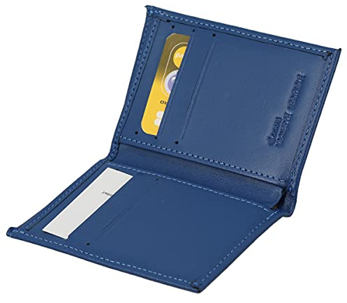 FASHIONGEN - Porte-Cartes en Cuir de Vachette, pour Carte de crédit, fidélité et visites, pour Femme et Homme, Sawsan