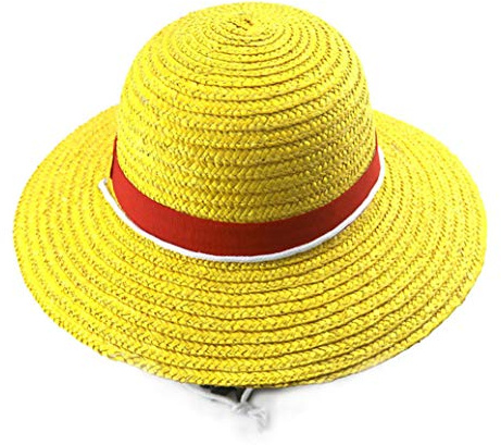 WANHONGYUE Anime One Piece Monkey D. Luffy Cosplay Strohhut Sonnenhut Sonnenschutz Boonie Hut