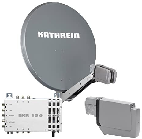 Kathrein CAS 90 gr Sat-Antenne multifeedfähig Graphit (grau) - 6 Teilnehmer