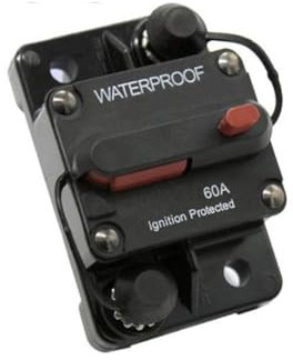 schutzschalter 300A 100A 60A Schutzschalter Sicherung Reset 12-48V DC Auto Boot Wasserdicht automatisch wiederherstellbarer Schutzschalter Sicherungshalter Stromkreis ( Size : 60A )