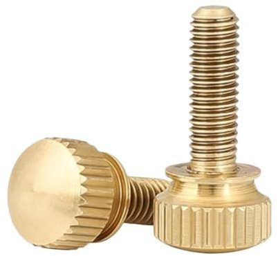 Mdingbao-Strukturschrauben M3 M4 M5 M6 Handfest Messing Rändelschrauben Kupfer Twist Rändelschrauben Rändelschraube, 2-5 Stück, Stark verschleißfest (Color : 10mm, Size : M5 2pcs)