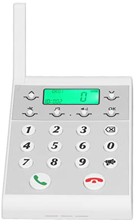 Hands Intercom Phone, Intelligent Wireless Intercom Phone 1000m Distance Networking Hands Intercom System Host Tool Sets (White)