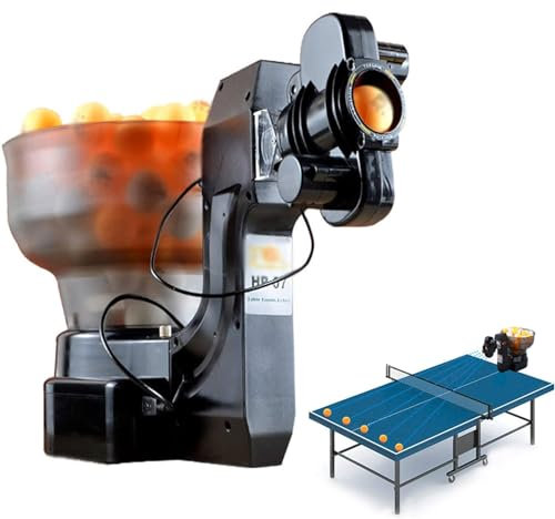 ExoticaBlend Ping-Pong-Roboter, bringen Sie 100 Tischtennisbälle mit, automatisches Aufschlagball-Ping-Pong-Training für zu Hause, Tischtennis-Roboter für das Training