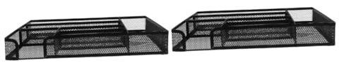 Lurrose 2stücke Schubladenorganizer Aus Metallnetz Mit Fächern Praktischer Schreibtisch-organizer Für Büro Zuhause Und Schule