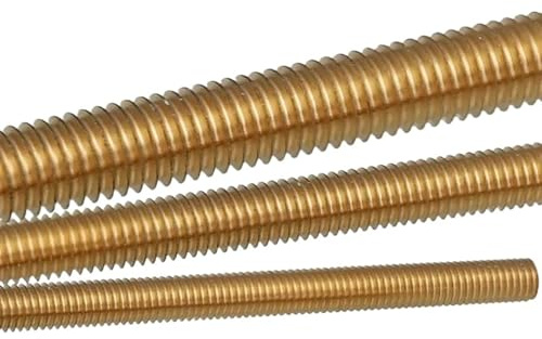 WJLYDM Gewindestange Messing Vollgewindestange Massive Allthread Stud Gewindestange M2 M2.5 M3 M4 M5 M6 FüR Die Herstellung Von MaschinenbaumöBeln(5pcs,M3x250)