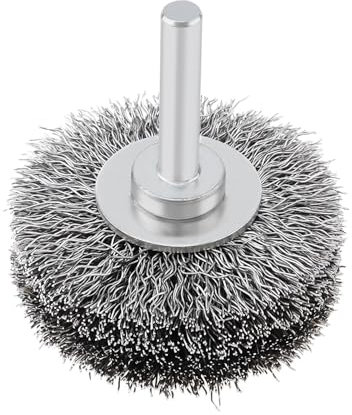 brocas de cepillo de alambre, Cepillo de alambre de acero inoxidable de 2 pulgadas for taladro eléctrico, amoladora, pulido, eliminación de óxido, cepillos de rueda de servicio pesado con vástago de 1