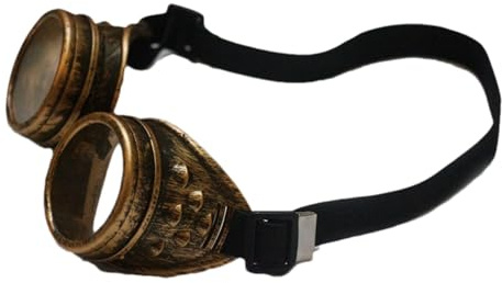 Vintage-Stil Steampunk Gothic Brille, Make-up Gothic Cosplay Gläser | Retro Runde polarisierte Steampunk-Gläser für Make-up-Sammlung