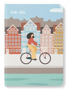 Letts of London Wanderlust A6 vecka att visa dagbok 2026 - Amsterdam 26-082437