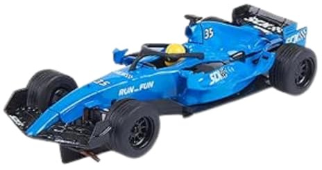 SCALEXTRIC Kompaktes Rennfahrzeug - Slotauto - Maßstab 1:43 (Formel 1 - Blau & Weiß)