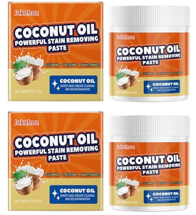 1/2/3 pcs Huile de noix de coco Puissant Détachant Pâte de Cuisine Nettoyage/Polissage Noir Pâte de Nettoyage Décontamination Balances Nettoyage Branche Puissant Dégraissant