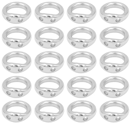 20pcs Elegant Double Hole Jewelry Connecting Rings - High Flexibility Copper Jump Rings for Beading & Crafting | Professional Link Loop Connectors for Handmade Necklaces, Bracelets & Earrings