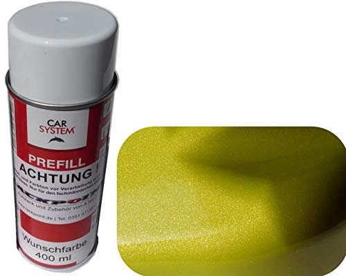 Lackpoint Spraydose 400ml 1K Autolack Brillant Gelb Grün Metallic Glanz Kein Klarlack