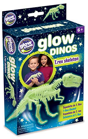 The Original Glowstars Company Nachtleuchtende Dinos Skelett Modell T Rex
