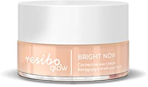 Resibo Korrigierende Augencreme Bright Now, Gesichtscreme Naturkosmetik, Gesichtspflege, Augenpflege, Tagescreme, Faltencreme Damen, Feuchtigkeitscreme Gesicht, Hyaluronsäure, 15 ml