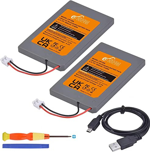 Batterie Manette PS3, Pickle Power 2 x 1800mah LIP1359 Batteries pour Sony PlayStation 3 PS3 Dual Shock 3 Contrôleur avec Outils