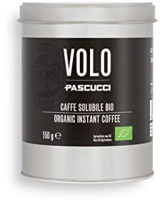 Caffè Pascucci | Caffe Solubile Istantaneo Volo Bio In Lattina Barattolo 150 g Prodotto Agricoltura Biologica Preparazione Facile